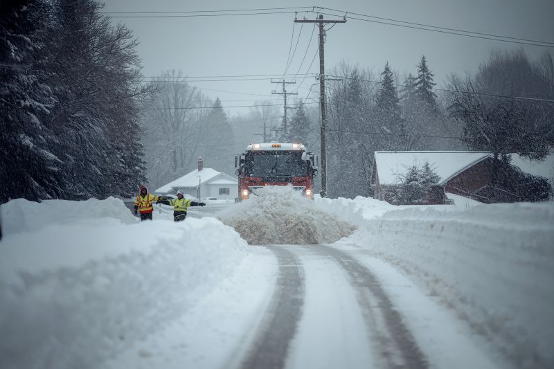 Snow-covered Driveway