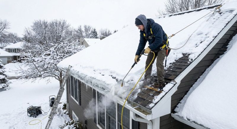 Roof Ice Dam Removal in Columbia, MO